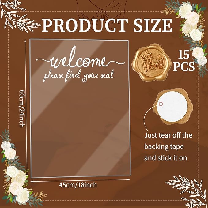 24x18 Inch Wedding Seating Chart Board Display - Image 3