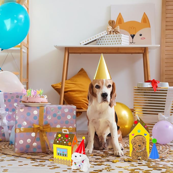 Cinrobiye 12 Sets Adopt a Puppy Party Favors DIY Dog Party Boxes Set Include 12 - Image 6
