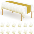 QZYL 12Pack Table Cloth Rectangle Tables, Waterproof Table Covers by QZYL