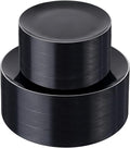 bUCLA 100PCS Black Plastic Plates by BUCLA