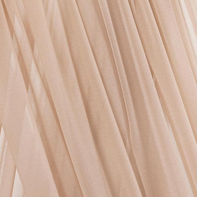 Nude Fall Elegant Arch Draping Fabric 2 Panels Outdoor 29" × 20Ft Sheer Chiffon - Image 3