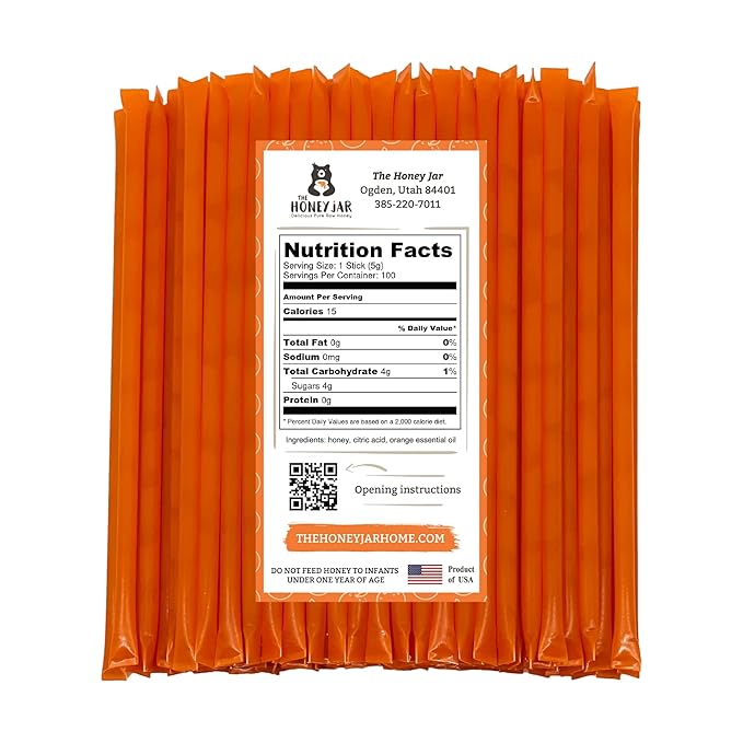 The Honey Jar Orange Flavored Honey Sticks - Image 2