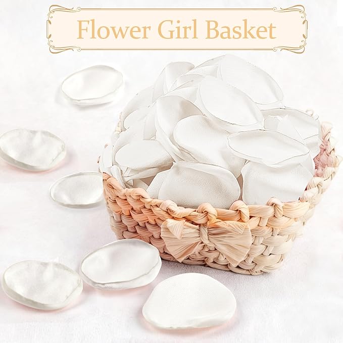 300pcs Silk Rose Petals Ivory - Image 3