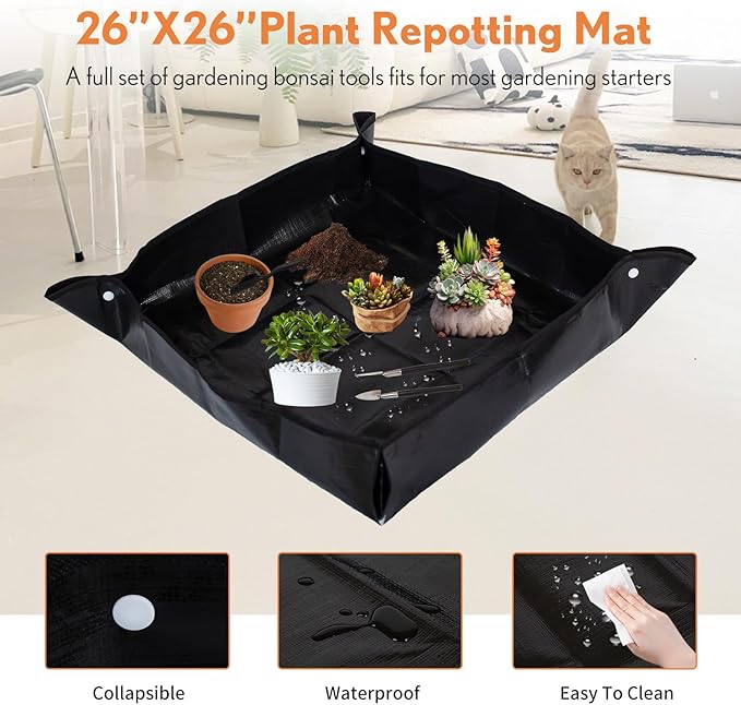 Bonsai Tools Kit 20 Pcs Garden Tools Set - Image 5