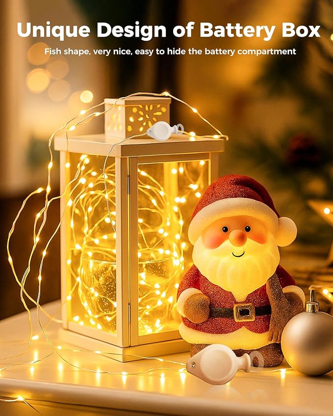 btfarm 12 Pack Fairy Lights Battery Operated, 7FT 20 LED Mini String Lights - Image 5