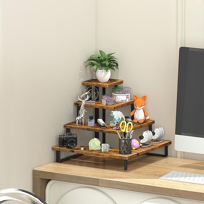 ELITEROO Wooden Cupcake Stand, Tiered Cupcake Display Tower Stand - Image 9