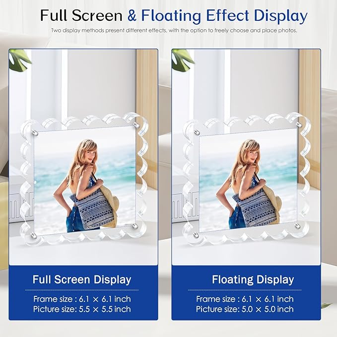 Acrylic Picture Frames .5×5inch 2Pack - Image 4