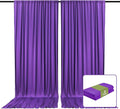 2 Panels Purple Backdrop Curtain, 10 x 7 Feet Background Curtains by Zankubom