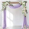 Socomi Wedding Arch Draping Fabric 2 Panels 29" x 19Ft Lavender Purple Sheer by Socomi