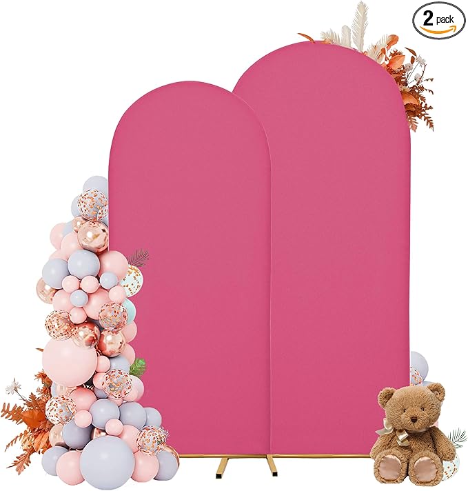 Wedding Arch Covers Arch Backdrop Cover Arch Stand Covers 7.2FT 6FT Set of 2 by Unknown