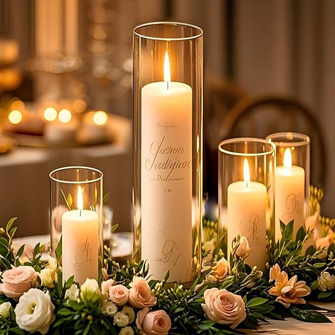 12Pcs Glass Cylinder Vases 12 Inch Tall Clear Flower Vases - Image 7