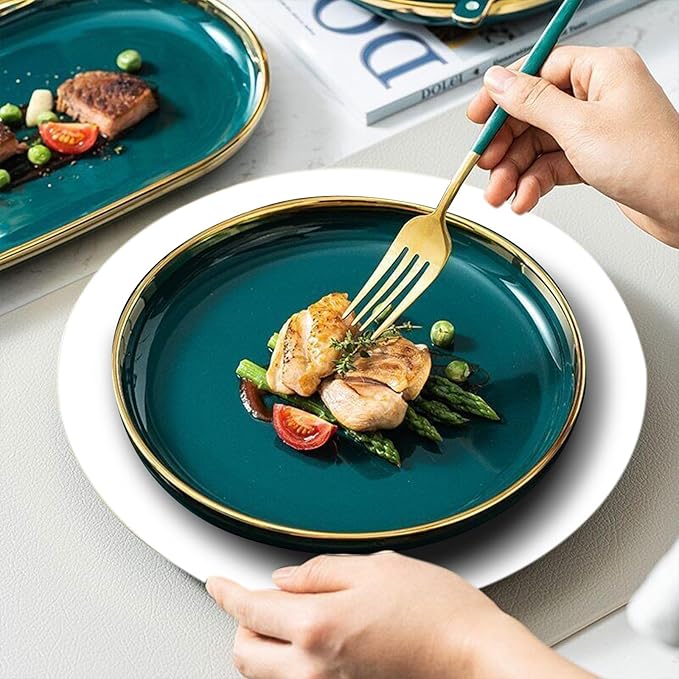 50 Pieces White Paper Place Mats White Round Disposable Table Mats Decorative - Image 3