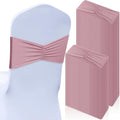 Moukeren 100 Pcs Spandex Chair Sashes Bows Bands Slider Sashes by Moukeren