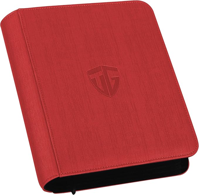 Toploader Binder, Holds 112 Toploaders, 4 Pocket Top Loader Binders by TCGUARD