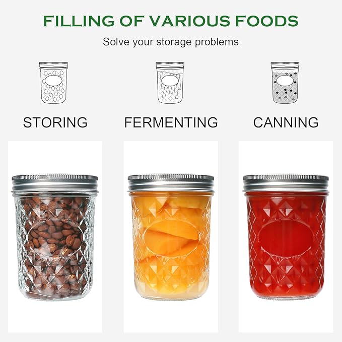 Mason Jars 16oz, Canning Jars - Image 7