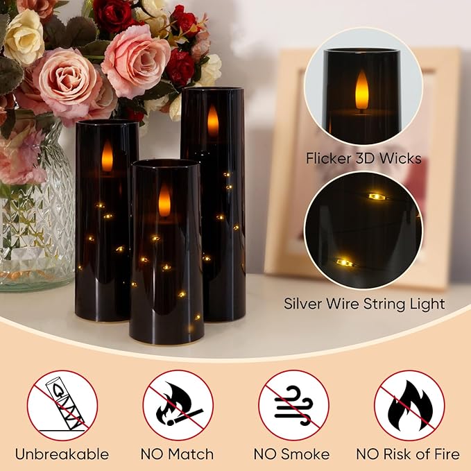 Raycare Flameless Candle with Remote Timer – 5 Flickering Acrylic Battery - Image 6
