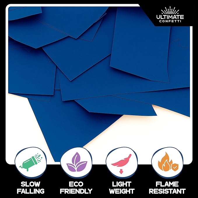Ultimate Confetti, Dark Blue Biodegradable Confetti - Image 2