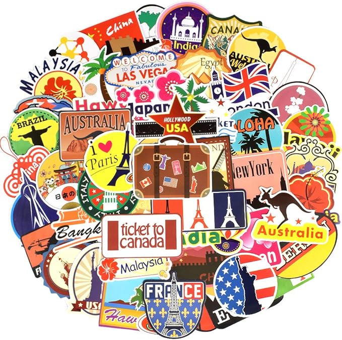 QTL Luggage Stickers for Adults Kids Travel Stickers for Luggage for Easy by QTL