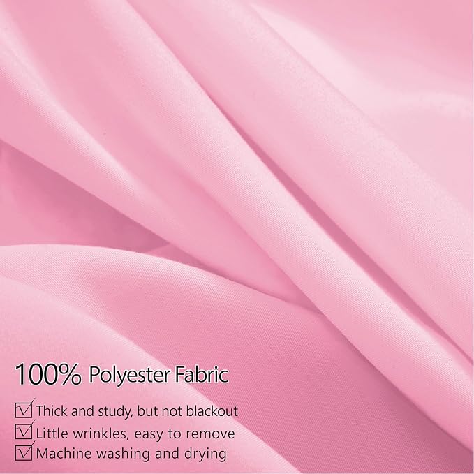 10ft x 10ft Thick Pink Backdrop Curtains - Image 2