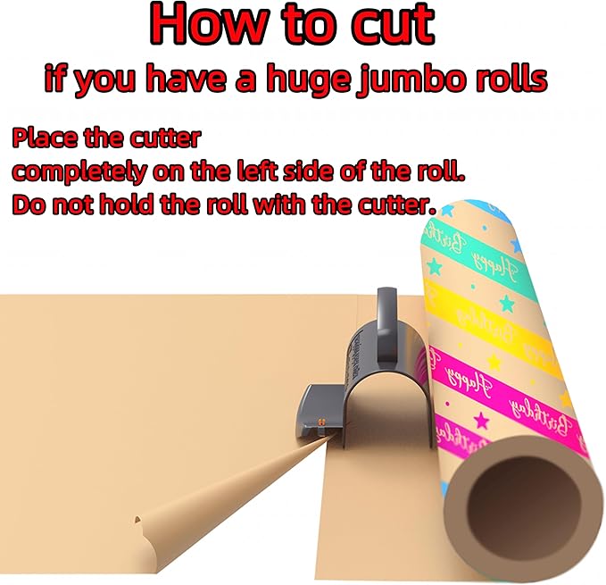 Wrapping Paper Cutter with 3 Replaceable Blade Sets - Image 7