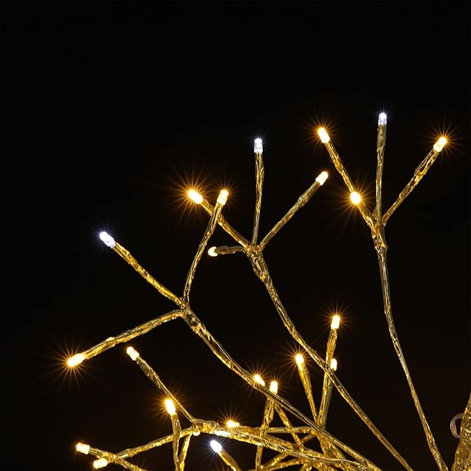 Christmas led Sparkle Ball Hanging Outdoor décorations -Haning Twig Ball - Image 5