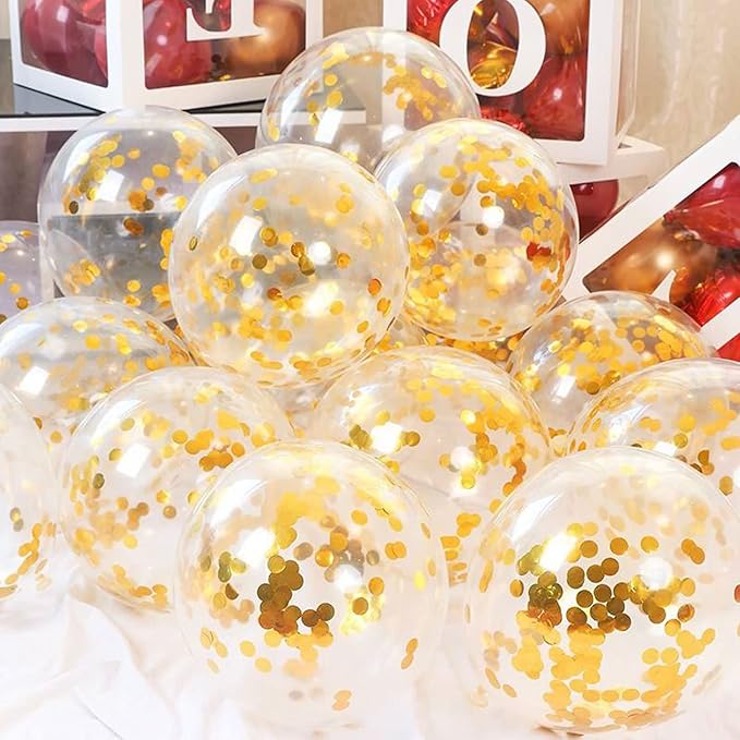 Gold Foil Confetti, Round Dots Glitter Table Confetti, Sparkling - Image 4