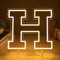 Light Up Letters H, Led Marquee Letter Lights Neon Sign, Battery/USB Powered by MissAudrey
