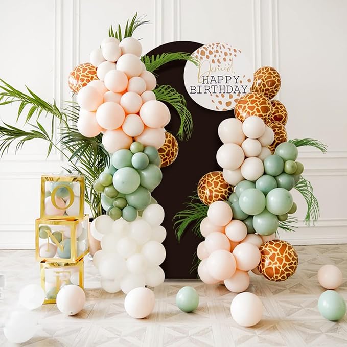 LEBENGURU Upgraded 5FT Wedding Arch Cover, Round Top Chiara Stand Covers - Image 7