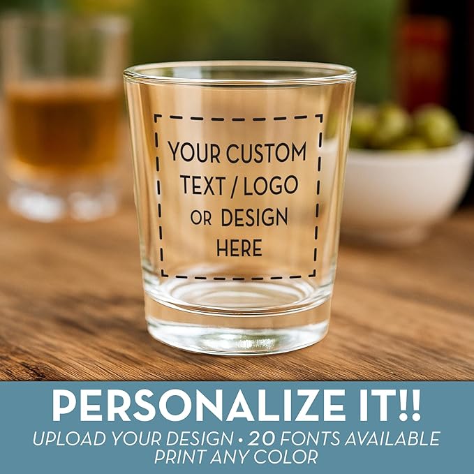 Custom Image Shot Glass 2.5oz, Personalized - Image 2