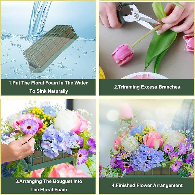 6 Pack Floral Foam Cage, Premium Floral Cage Foam Box - Image 3