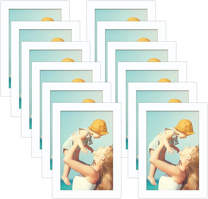 CRUGLA 12 Packs 4x6 Magnetic Picture Frames by CRUGLA