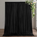 10ft×9ft Black Backdrop Curtain, Wrinkle Free Thick Polyester Drapes by Nobed+HHT