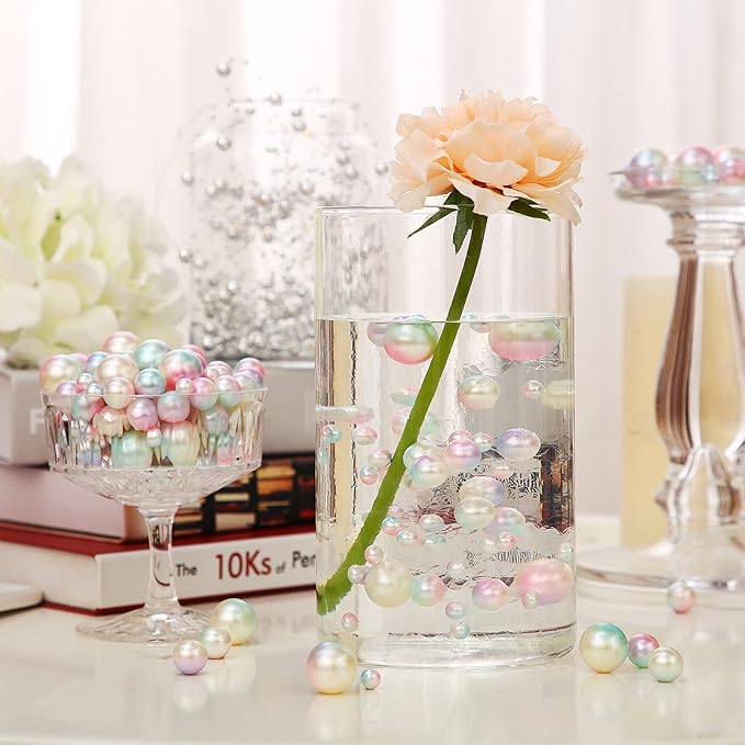 150 Pieces Vase Filler Faux Pearls Vase Makeup Beads No Hole Gloss Bead Mixed - Image 6
