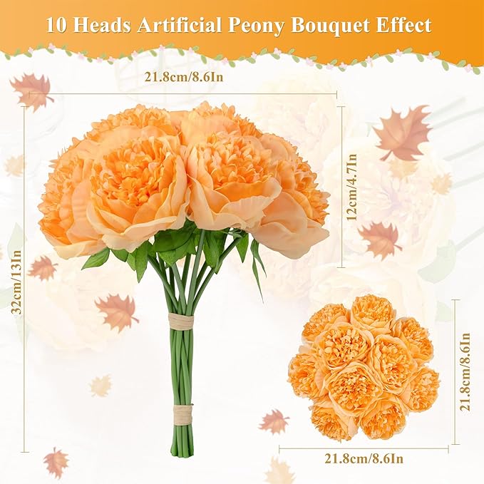 U'Artlines Artificial Peony Silk Flower - Image 2