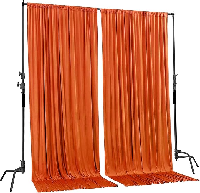 AK TRADING CO. 10 feet x 8 feet Polyester Backdrop Drapes Curtains Panels - Image 2