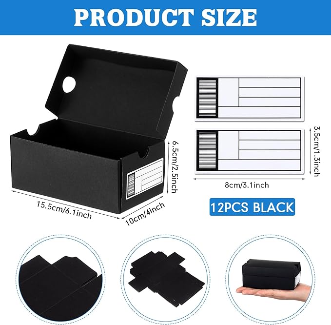 12 Sets Mini Shoe Gifts Boxes for Party Favors 6.1 x 3.9 x 2.5 Inches Sports - Image 3