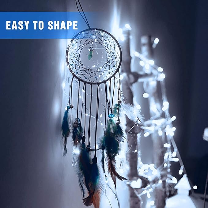 10 Pack Fairy Lights Battery Operated - 7ft 20 LED Twinkle Lights Copper Wire - Image 7