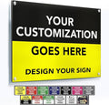Custom Metal Business Signs, Personalized Aluminum Outdoor Signs, Waterproof by SpeedyOrders