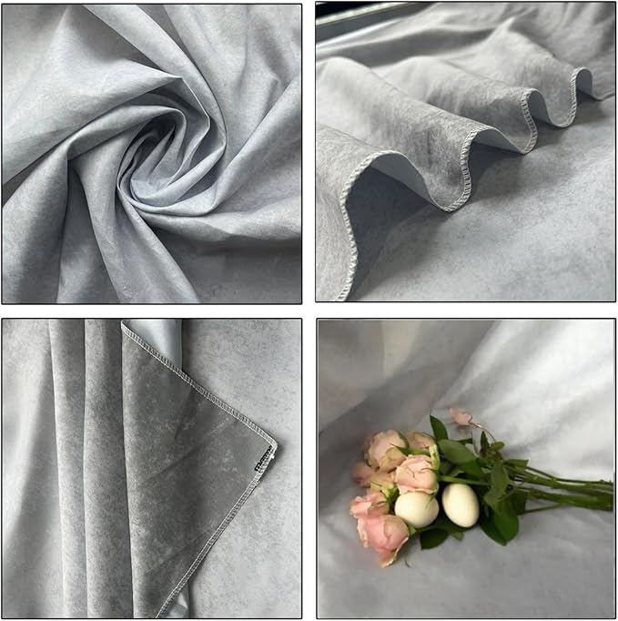 8x16ft Grey Portrait Photography Backdrops Solid Texture Abstract Photo - Image 3