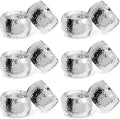 Farmlyn Creek Silver Napkin Rings Set of 12-1.8 in Round Polished Zinc by FarmlynCreek