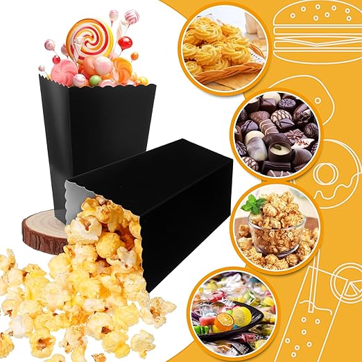 200 Pcs Popcorn Boxes, Mini Paper Popcorn Box, Cardboard Popcorn Container - Image 4