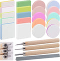 Rustark 22 Pcs Mixed Rubber Stamp Carving Blocks Set by Rustark