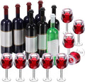 NUOBESTY Mini Bottles 18Pcs Dollhouse Champagne Set Miniature Red Wine Bottle by NUOBESTY
