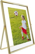 Gold Floating Frame, For Picture 5x7, Tabletop Shelf Photo Frame, Classy Gift by AhaGoOfficial