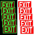 10 Pcs Glow in the Dark Exit Signs by Gilprop