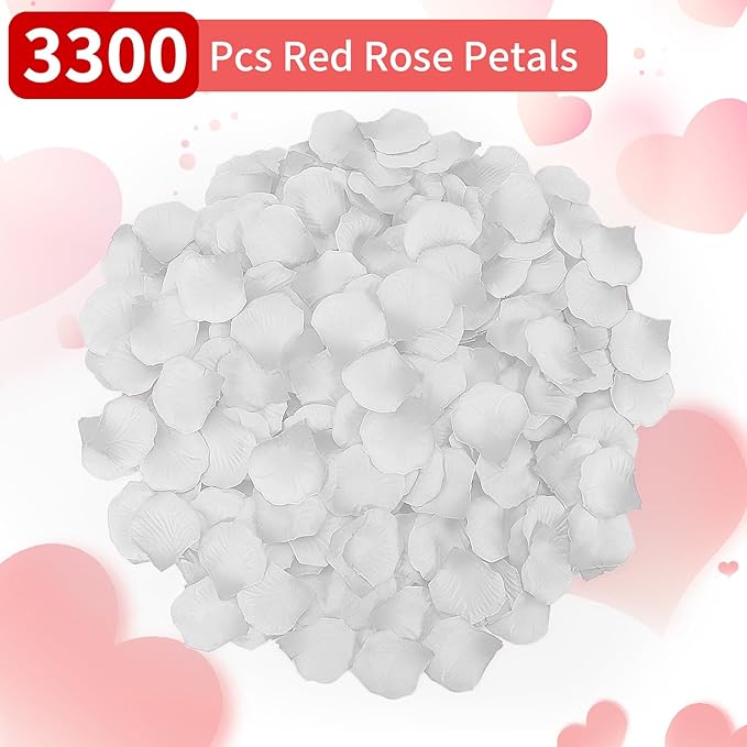 3300 PCS Artificial Fake Rose Petals, Flower Petals, Romantic Nightfor Her/Him - Image 2