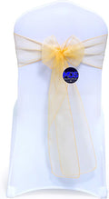 MDS Pack of 50 PCS Organza Chair Sashes Wider Dining Chair Bows Ribbon Tie Back by MDS