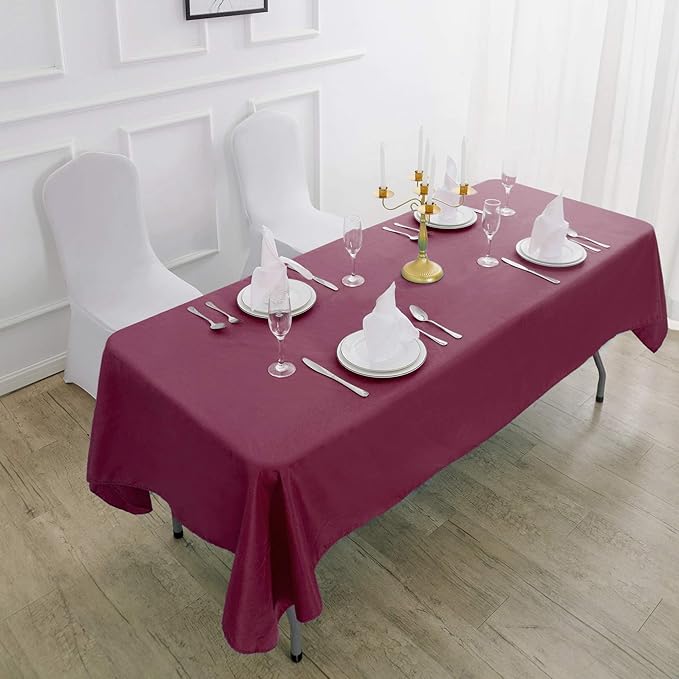 Rectangle Tablecloth 60x102 inch Washable Polyester Fabric Table Cloth - Image 4