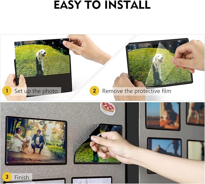 Magicfly Magnetic Photo Frame, Fits 4 X 6 Inch Photos, Magnetic Picture Frame - Image 3