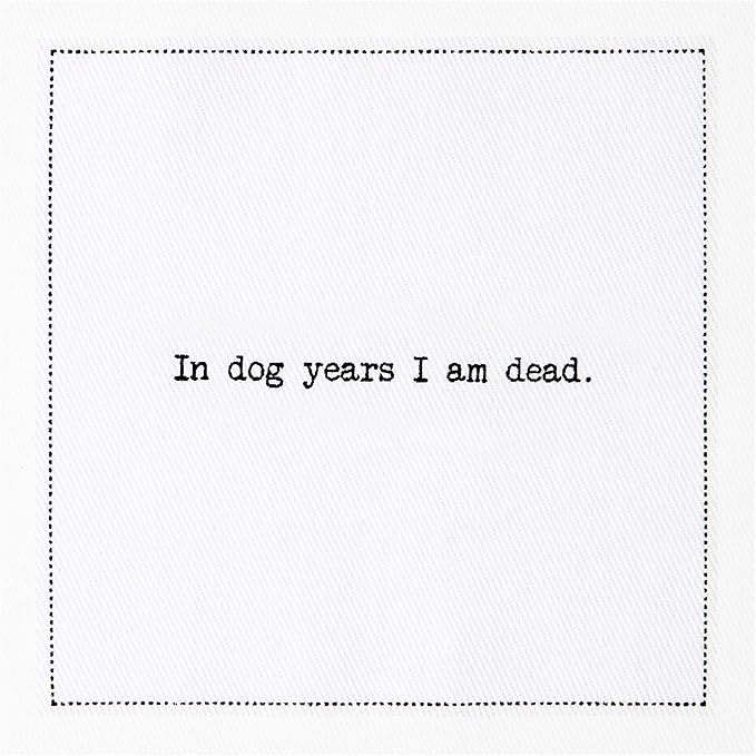 Five Star Napkins 60th Birthday Quotes White Cotton Cocktail Napkins, Beverage - Image 6